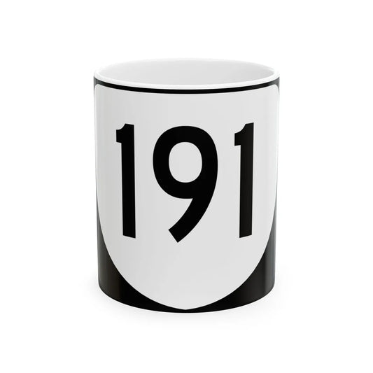Virginia 191 (Virginia) (Road Sign) White Coffee Mug 11oz - Go Mug Yourself