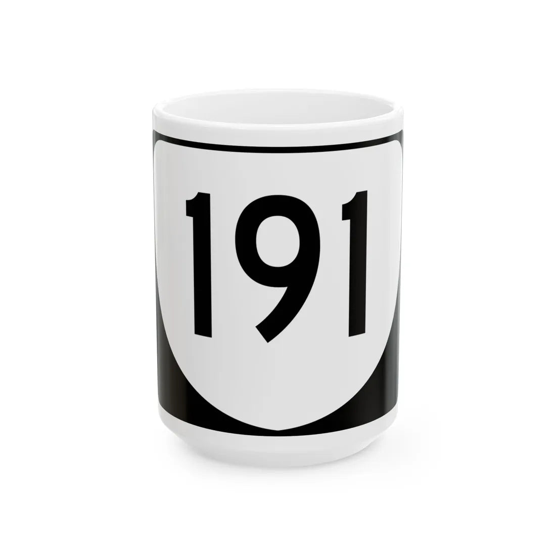 Virginia 191 (Virginia) (Road Sign) White Coffee Mug 15oz - Go Mug Yourself