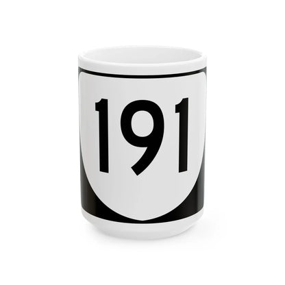 Virginia 191 (Virginia) (Road Sign) White Coffee Mug 15oz - Go Mug Yourself