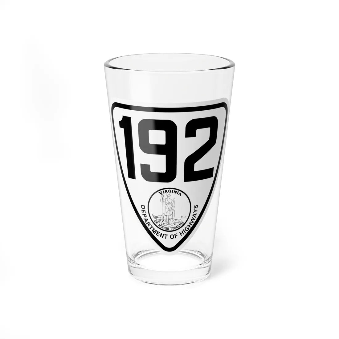 Virginia 192 1924 (Virginia) (Road Sign) Pint Glss 16oz 16oz - Go Mug Yourself