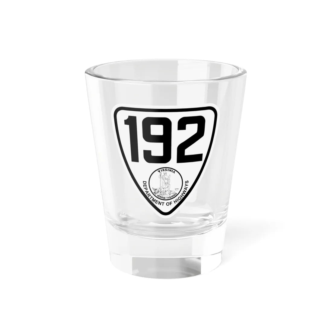 Virginia 192 1924 (Virginia) (Road Sign) Shot Glass 1.5oz 1.5oz - Go Mug Yourself