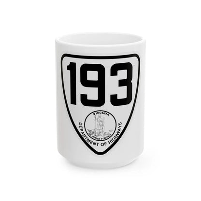 Virginia 193 1924 (Virginia) (Road Sign) White Coffee Mug 15oz - Go Mug Yourself