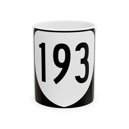 Virginia 193 1980 (Virginia) (Road Sign) White Coffee Mug 11oz - Go Mug Yourself