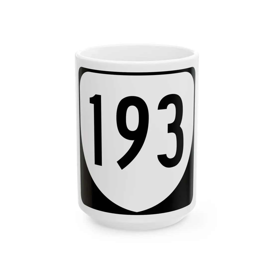 Virginia 193 1980 (Virginia) (Road Sign) White Coffee Mug 15oz - Go Mug Yourself