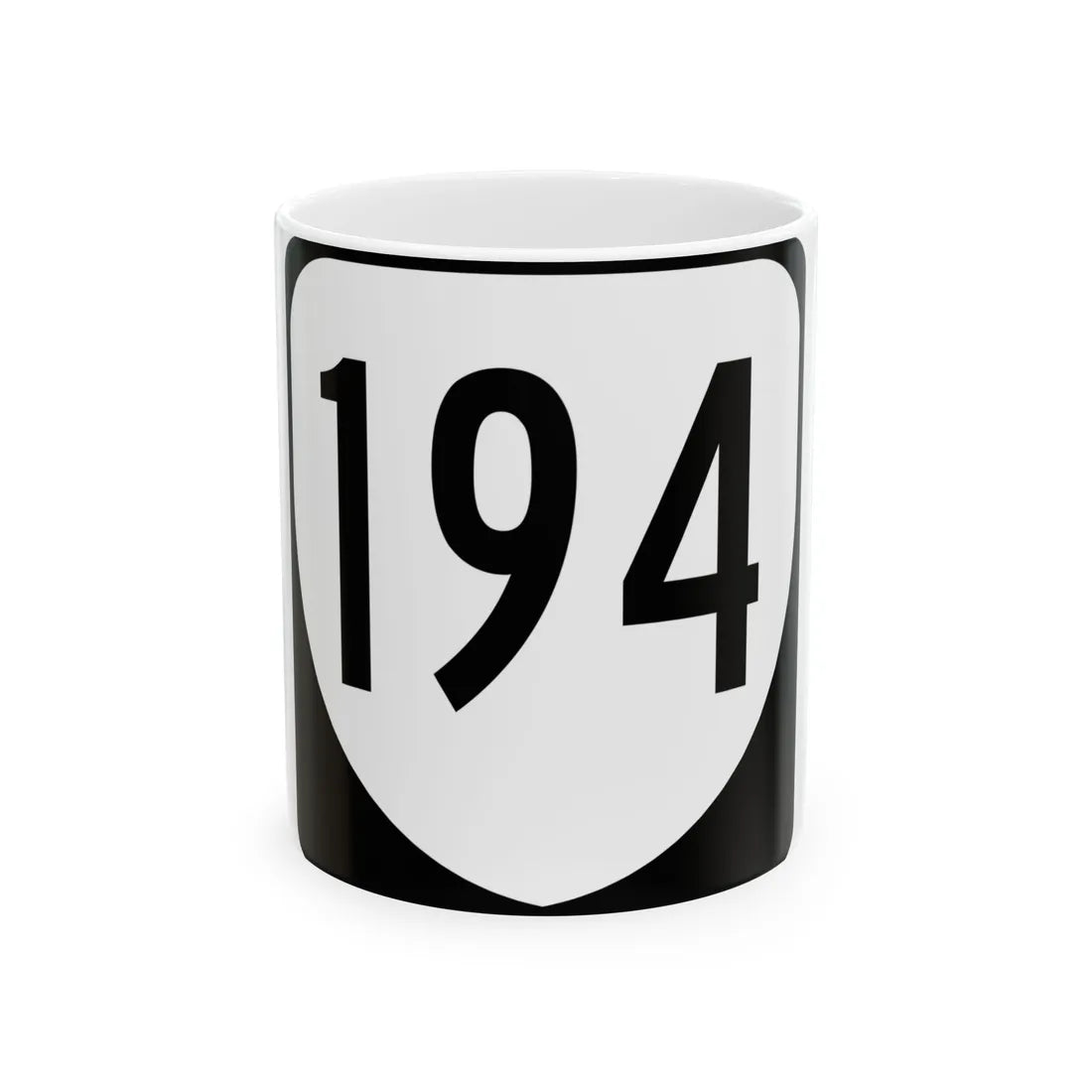 Virginia 194 1980 (Virginia) (Road Sign) White Coffee Mug 11oz - Go Mug Yourself