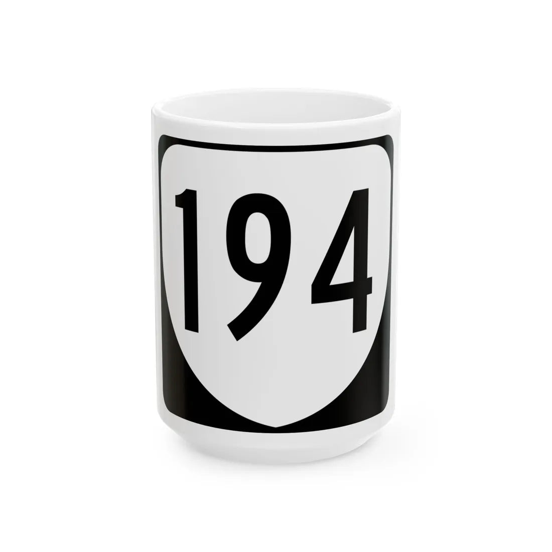 Virginia 194 1980 (Virginia) (Road Sign) White Coffee Mug 15oz - Go Mug Yourself
