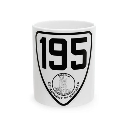 Virginia 195 1924 (Virginia) (Road Sign) White Coffee Mug 11oz - Go Mug Yourself