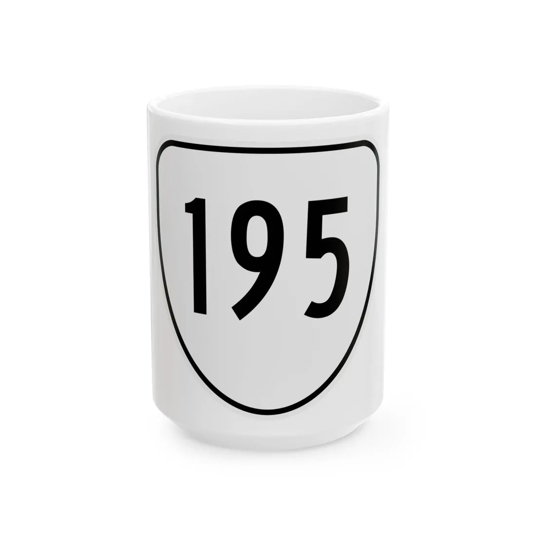Virginia 195 1956 (Virginia) (Road Sign) White Coffee Mug 15oz - Go Mug Yourself