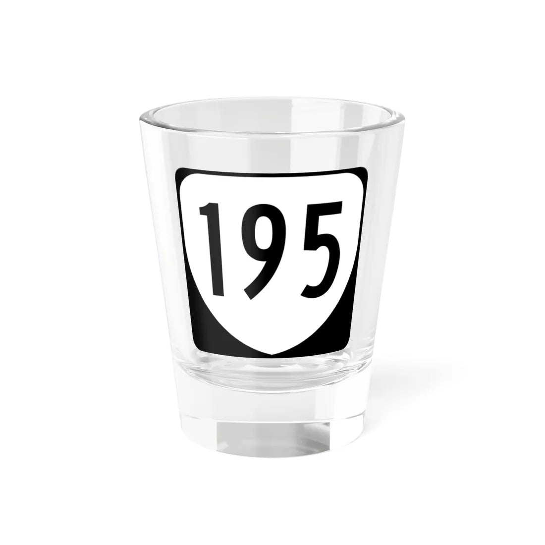 Virginia 195 1980 (Virginia) (Road Sign) Shot Glass 1.5oz 1.5oz - Go Mug Yourself
