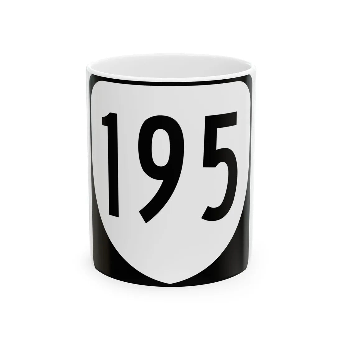Virginia 195 1980 (Virginia) (Road Sign) White Coffee Mug 11oz - Go Mug Yourself