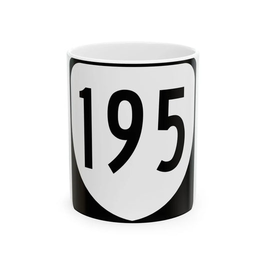 Virginia 195 1980 (Virginia) (Road Sign) White Coffee Mug 11oz - Go Mug Yourself