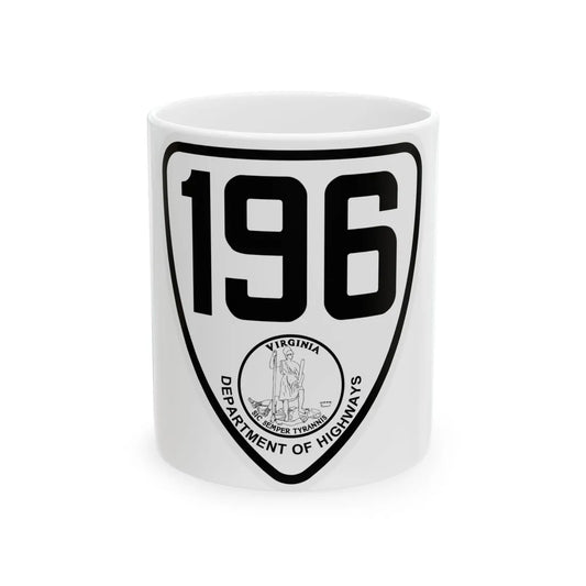 Virginia 196 1924 (Virginia) (Road Sign) White Coffee Mug 11oz - Go Mug Yourself