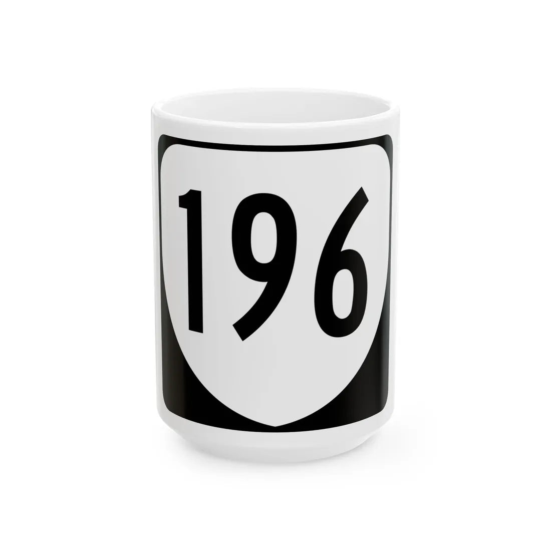Virginia 196 1980 (Virginia) (Road Sign) White Coffee Mug 15oz - Go Mug Yourself