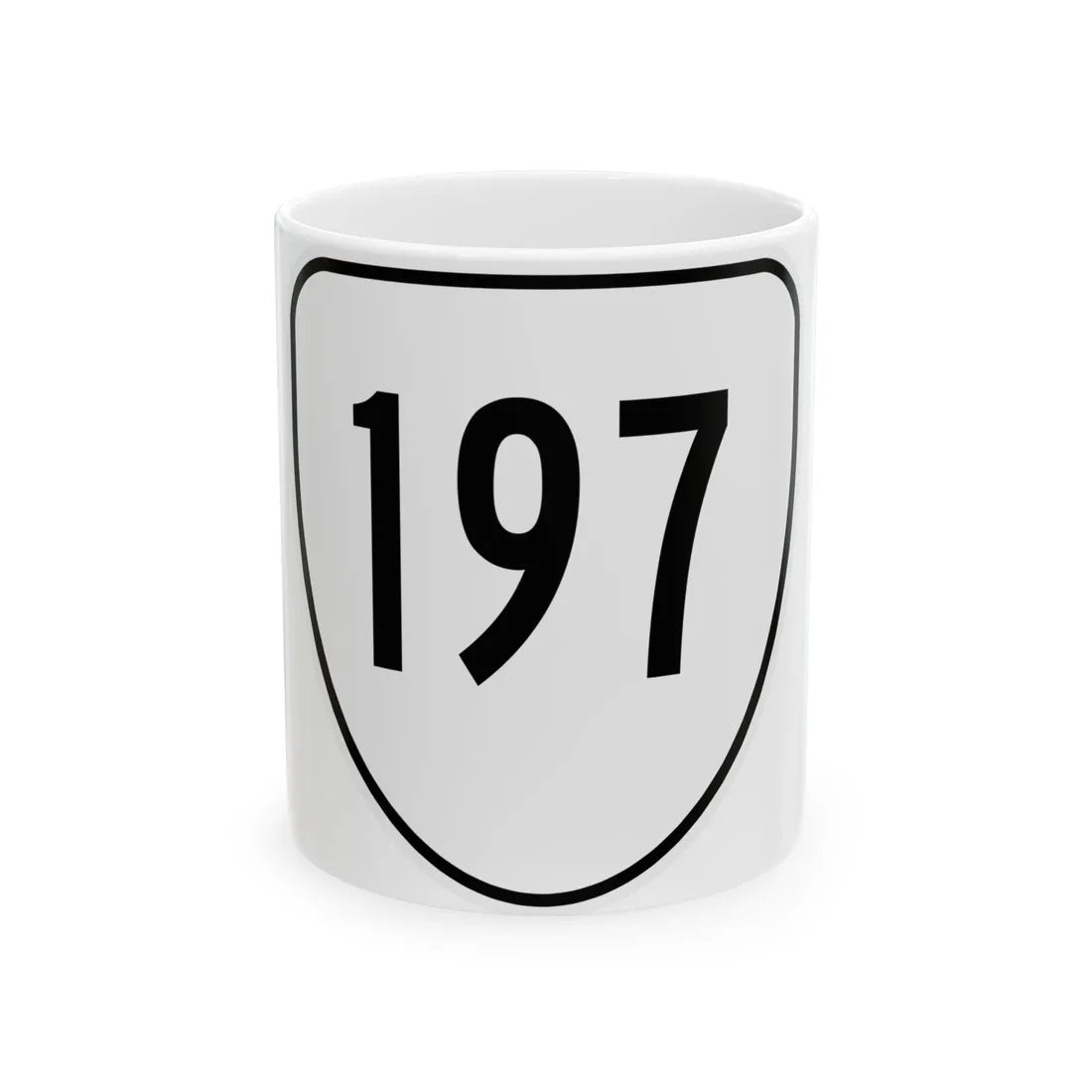 Virginia 197 1956 (Virginia) (Road Sign) White Coffee Mug 11oz - Go Mug Yourself