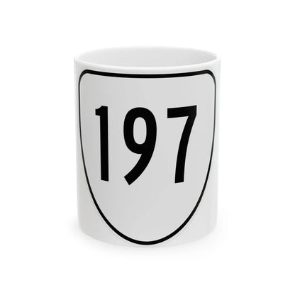 Virginia 197 1956 (Virginia) (Road Sign) White Coffee Mug 11oz - Go Mug Yourself