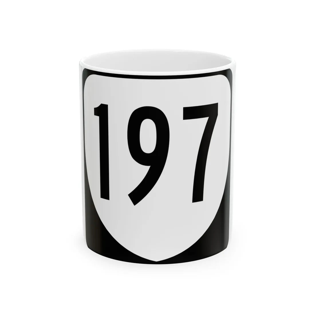 Virginia 197 1980 (Virginia) (Road Sign) White Coffee Mug 11oz - Go Mug Yourself