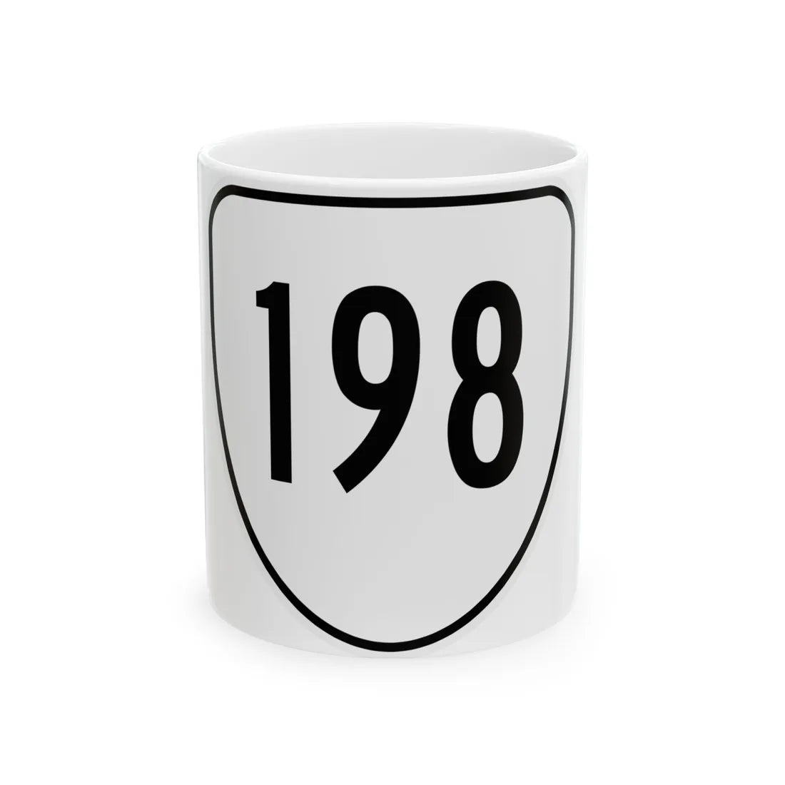 Virginia 198 1956 (Virginia) (Road Sign) White Coffee Mug 11oz - Go Mug Yourself