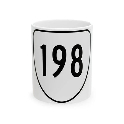 Virginia 198 1956 (Virginia) (Road Sign) White Coffee Mug 11oz - Go Mug Yourself