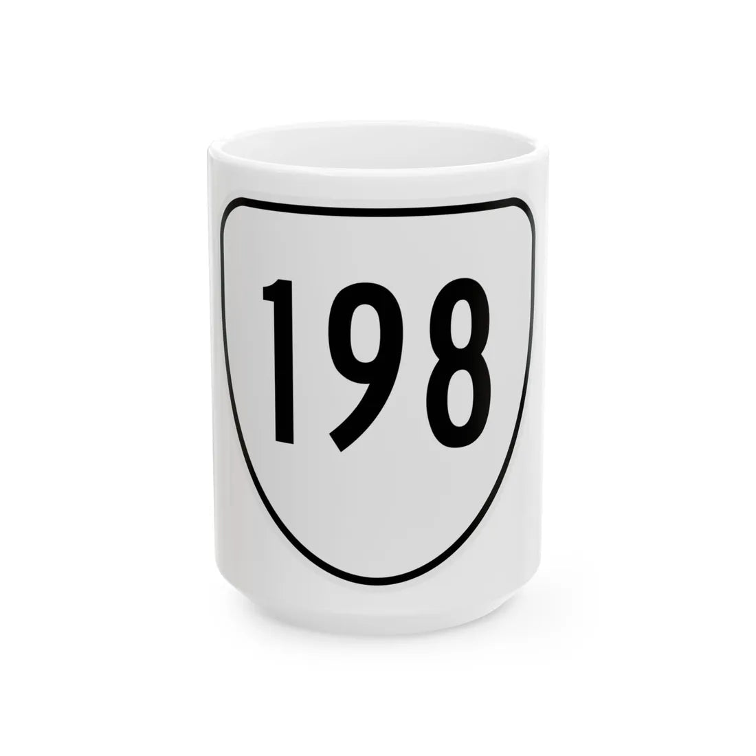 Virginia 198 1956 (Virginia) (Road Sign) White Coffee Mug 15oz - Go Mug Yourself