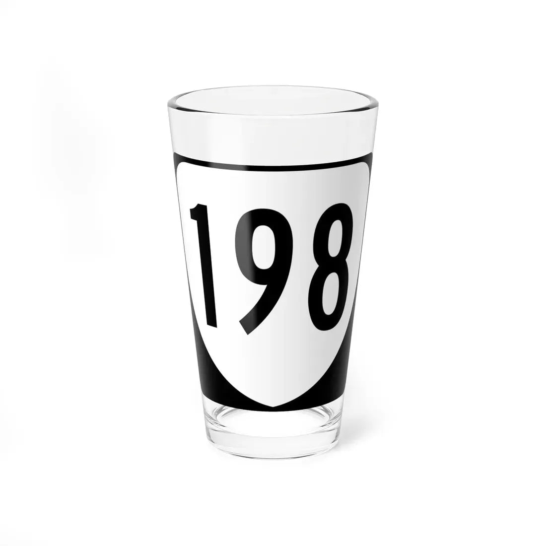 Virginia 198 1980 (Virginia) (Road Sign) Pint Glass 16oz 16oz - Go Mug Yourself