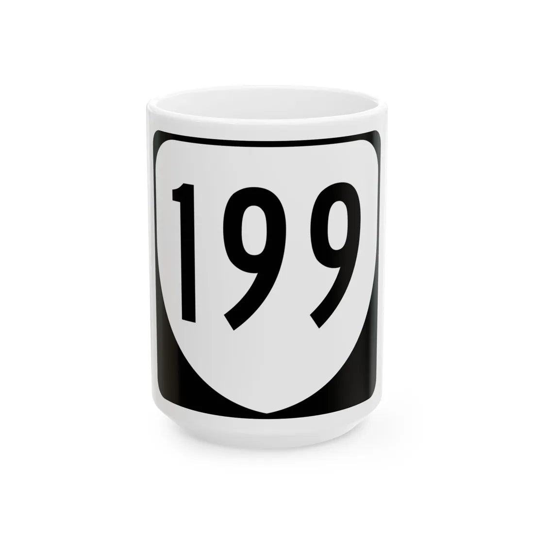 Virginia 199 1980 (Virginia) (Road Sign) White Coffee Mug 15oz - Go Mug Yourself