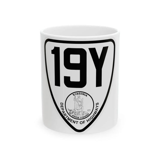 Virginia 19Y 1924 (Virginia) (Road Sign) White Coffee Mug 11oz - Go Mug Yourself