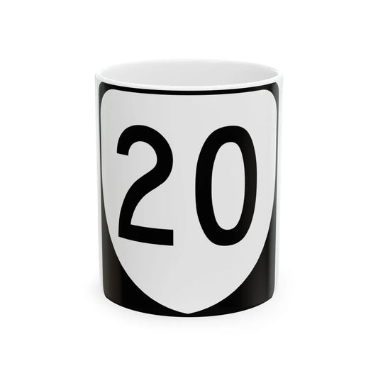Virginia 20 (Virginia) (Road Sign) White Coffee Mug 11oz - Go Mug Yourself