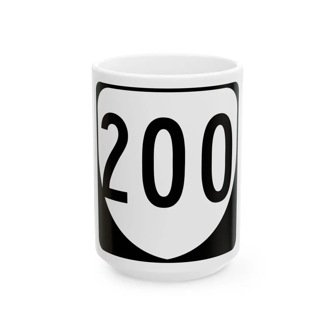 Virginia 200 1980 (Virginia) (Road Sign) White Coffee Mug 15oz - Go Mug Yourself