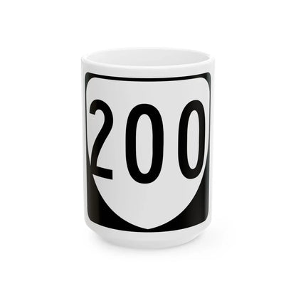 Virginia 200 1980 (Virginia) (Road Sign) White Coffee Mug 15oz - Go Mug Yourself