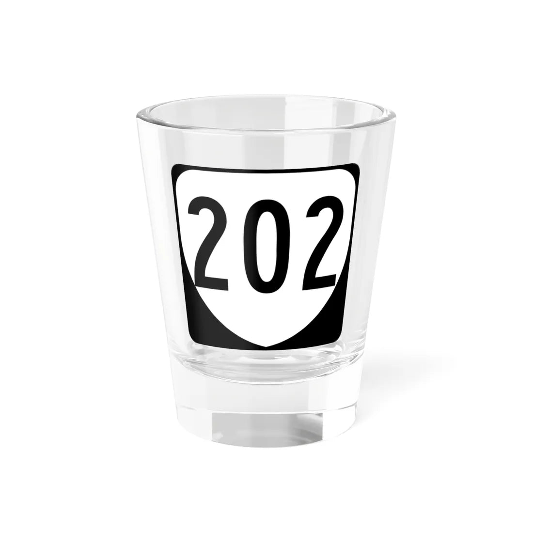 Virginia 202 1980 (Virginia) (Road Sign) Shot Glass 1.5oz 1.5oz - Go Mug Yourself