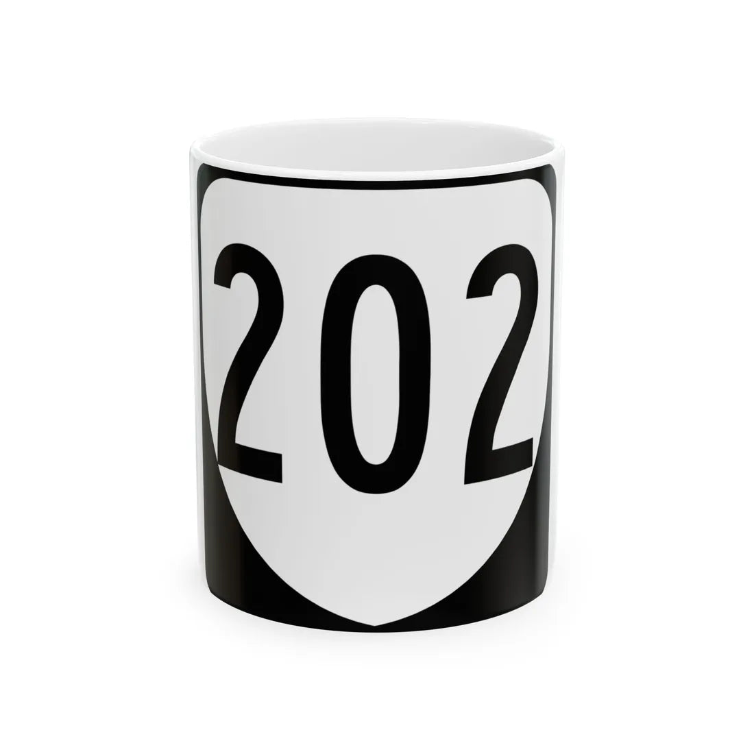 Virginia 202 1980 (Virginia) (Road Sign) White Coffee Mug 11oz - Go Mug Yourself
