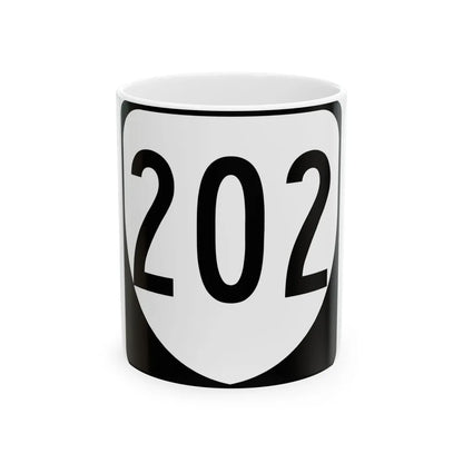 Virginia 202 1980 (Virginia) (Road Sign) White Coffee Mug 11oz - Go Mug Yourself