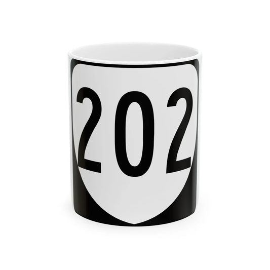 Virginia 202 1980 (Virginia) (Road Sign) White Coffee Mug 11oz - Go Mug Yourself