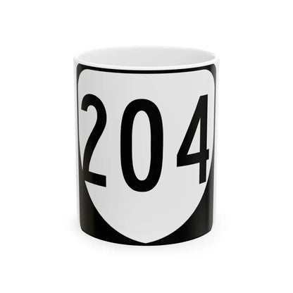 Virginia 204 1980 (Virginia) (Road Sign) White Coffee Mug 11oz - Go Mug Yourself
