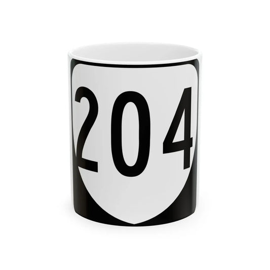 Virginia 204 1980 (Virginia) (Road Sign) White Coffee Mug 11oz - Go Mug Yourself