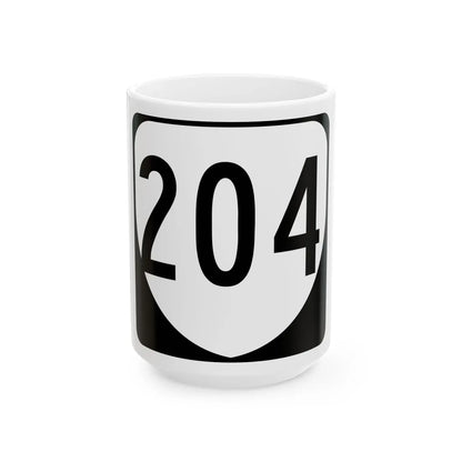 Virginia 204 1980 (Virginia) (Road Sign) White Coffee Mug 15oz - Go Mug Yourself