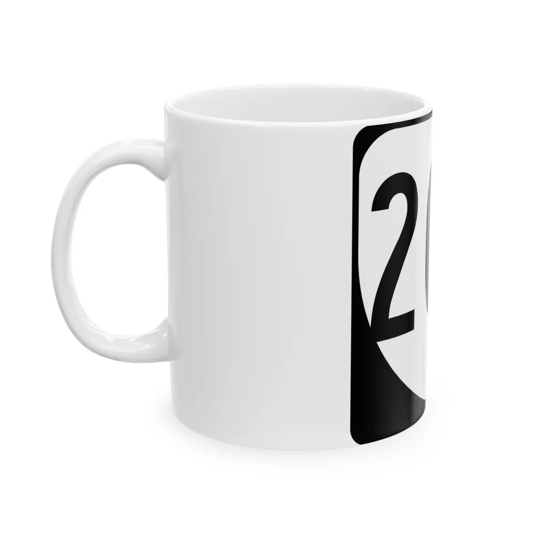 Virginia 204 1980 (Virginia) (Road Sign) White Coffee Mug - Go Mug Yourself