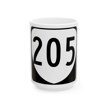 Virginia 205 1980 (Virginia) (Road Sign) White Coffee Mug 15oz - Go Mug Yourself