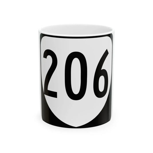Virginia 206 1980 (Virginia) (Road Sign) White Coffee Mug 11oz - Go Mug Yourself