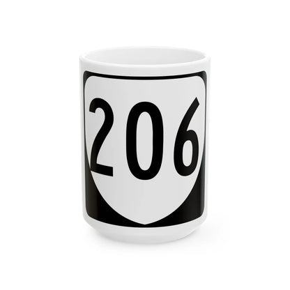 Virginia 206 1980 (Virginia) (Road Sign) White Coffee Mug 15oz - Go Mug Yourself