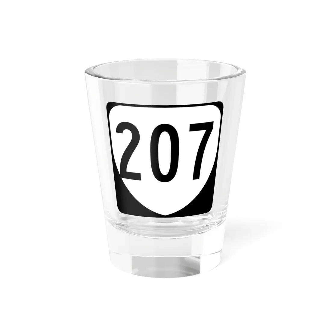 Virginia 207 1980 (Virginia) (Road Sign) Shot Glass 1.5oz 1.5oz - Go Mug Yourself
