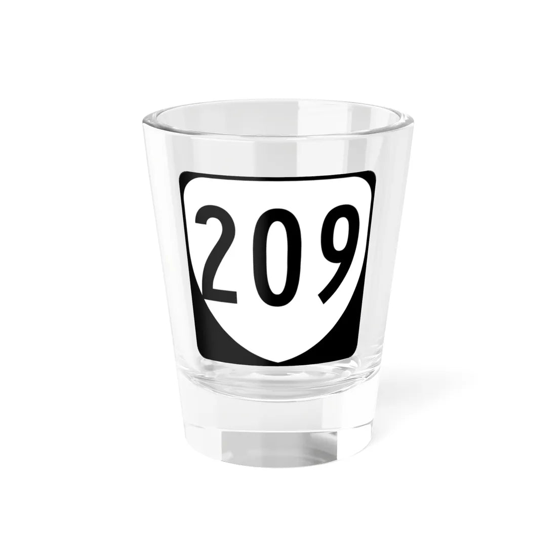 Virginia 209 1980 (Virginia) (Road Sign) Shot Glass 1.5oz 1.5oz - Go Mug Yourself