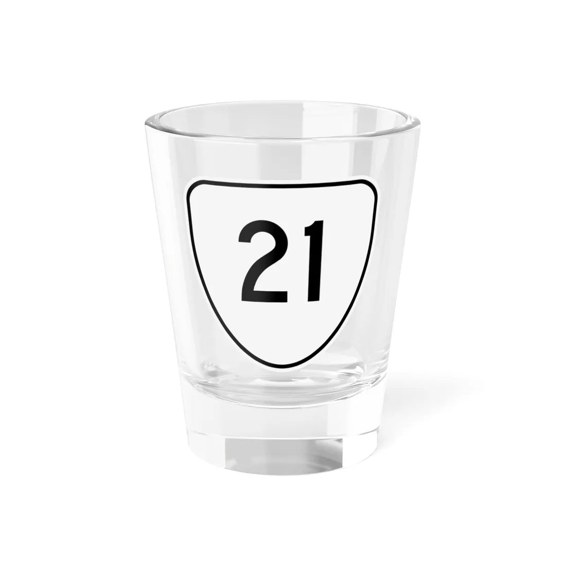 Virginia 21 1956 (Virginia) (Road Sign) Shot Glass 1.5oz 1.5oz - Go Mug Yourself