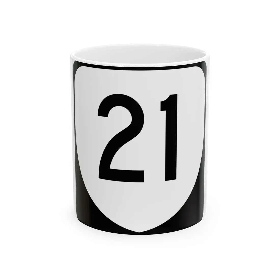 Virginia 21 (Virginia) (Road Sign) White Coffee Mug 11oz - Go Mug Yourself