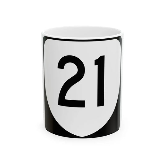 Virginia 21 (Virginia) (Road Sign) White Coffee Mug 11oz - Go Mug Yourself