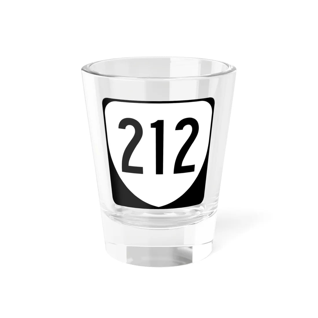 Virginia 212 1980 (Virginia) (Road Sign) Shot Glass 1.5oz 1.5oz - Go Mug Yourself