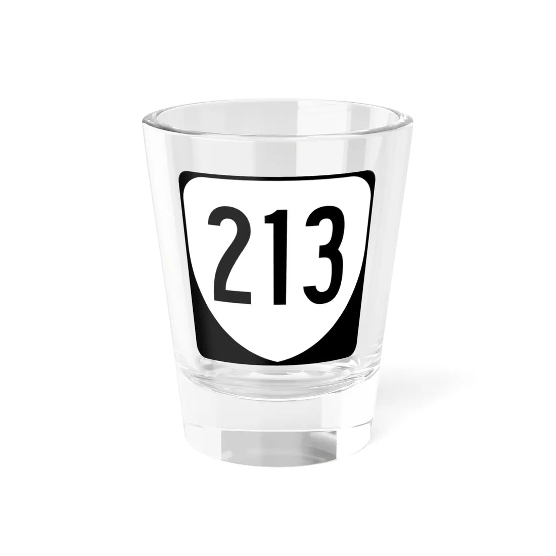 Virginia 213 1980 (Virginia) (Road Sign) Shot Glass 1.5oz 1.5oz - Go Mug Yourself