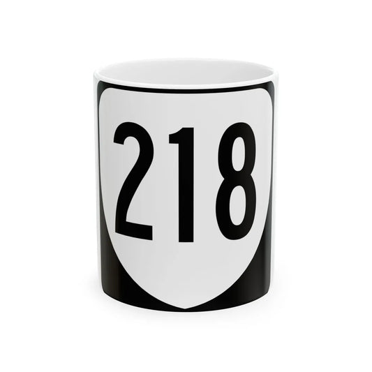 Virginia 218 1980 (Virginia) (Road Sign) White Coffee Mug 11oz - Go Mug Yourself