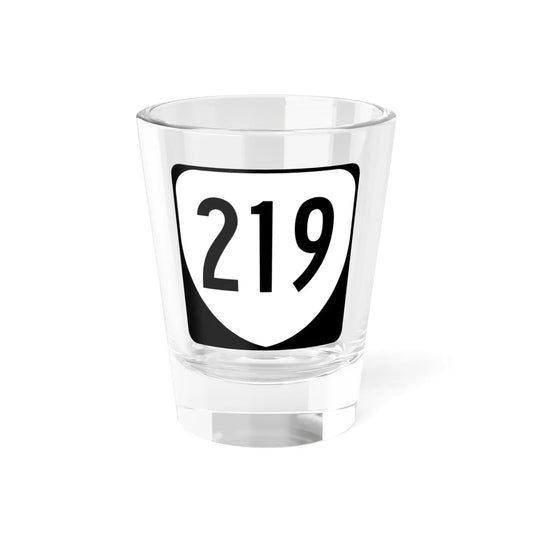 Virginia 219 1980 (Virginia) (Road Sign) Shot Glass 1.5oz 1.5oz - Go Mug Yourself