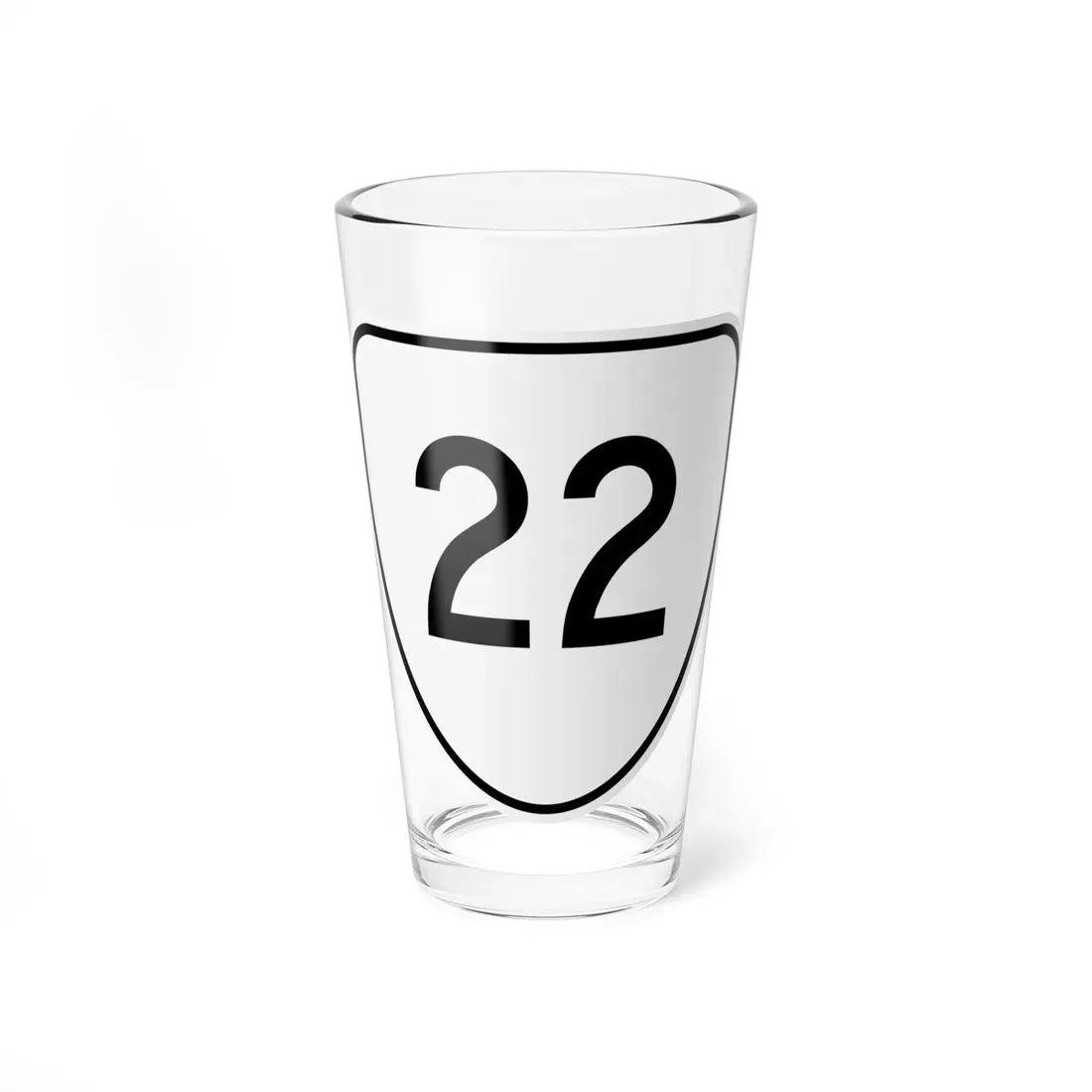 Virginia 22 1956 (Virginia) (Road Sign) Pint Glass 16oz 16oz - Go Mug Yourself